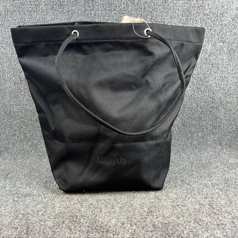 Dillard’s Black Tote Bag Fabric Shopper Shoulder Handbag